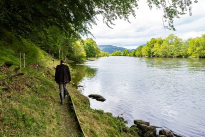 Countryside views  at Aberfeldy House, Perthshire