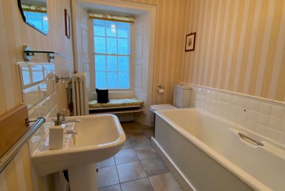 A bathroom at Aberfeldy House, Perthshire