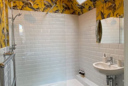 A bathroom at Aberfeldy House, Perthshire