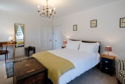 A king size bedroom at Aberfeldy House, Perthshire