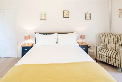 A king size bedroom at Aberfeldy House, Perthshire