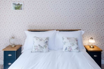 A king size bedroom at Aberfeldy House, Perthshire