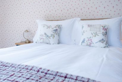 A king size bedroom at Aberfeldy House, Perthshire