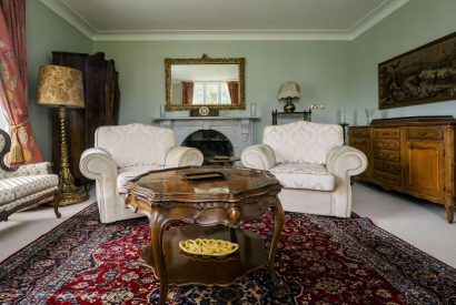 A living room at Aberfeldy House, Perthshire