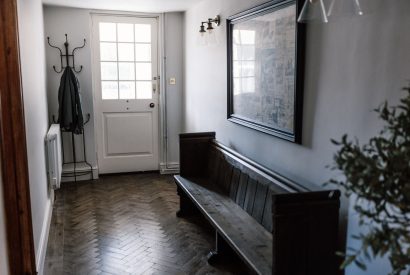 The entrance hall at The Farmhouse, Hampshire