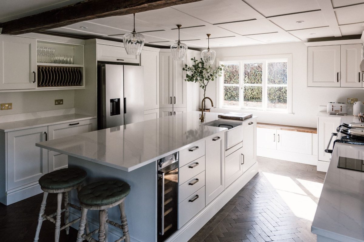 The kitchen at The Farmhouse, Hampshire