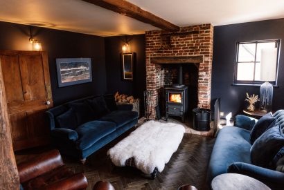 The living room at The Farmhouse, Hampshire