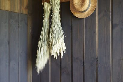 The entrance hall at Lakeside Cabin, Cotswolds