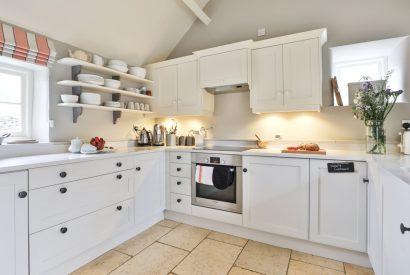 The kitchen at Fox Cottage, Cotswolds