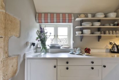 The kitchen at Fox Cottage, Cotswolds