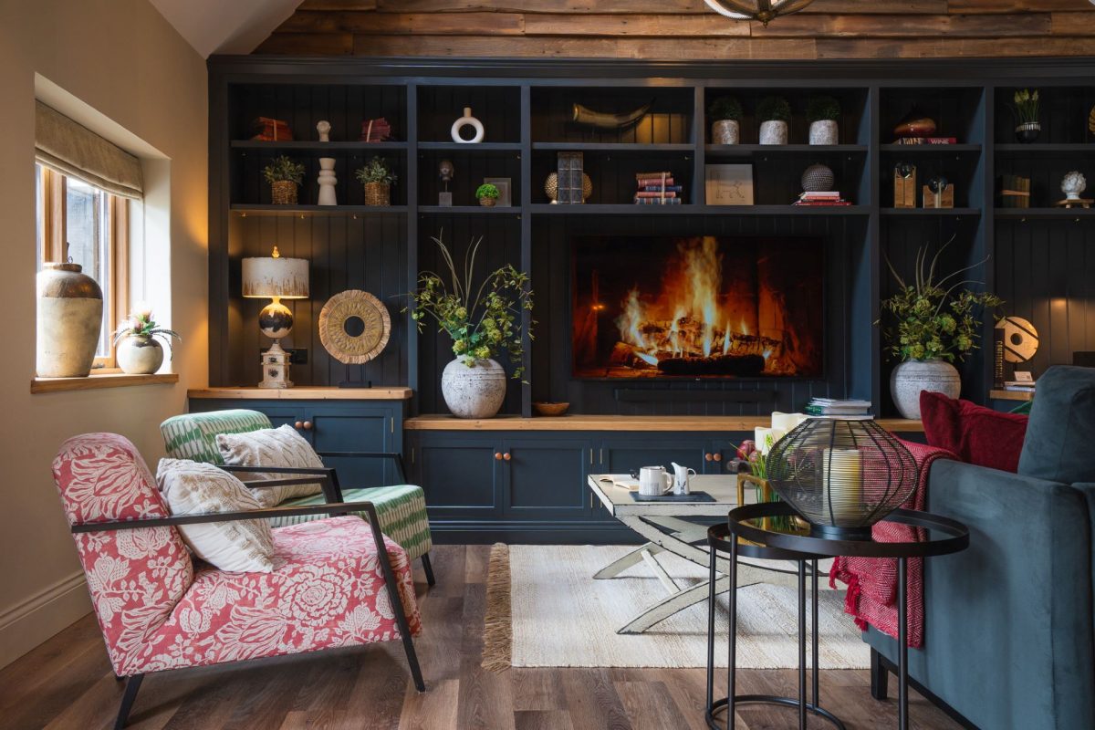 The living room at The Carriage House, Cotswolds