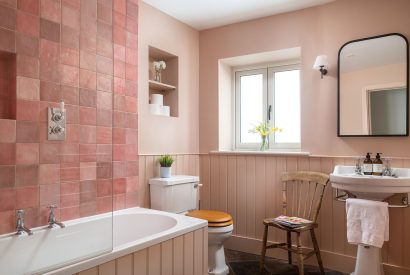 The bathroom at Bix Cottage, Chiltern Hills