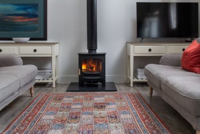 The sitting room at Bix Cottage, Chiltern Hills