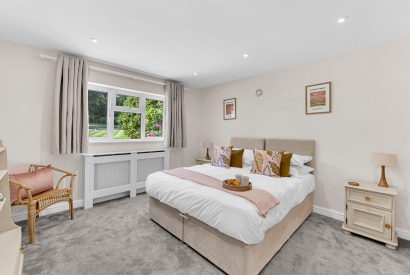 A king size bedroom at Garden Cottage, Cheshire