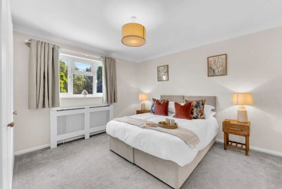 A king size bedroom at Garden Cottage, Cheshire