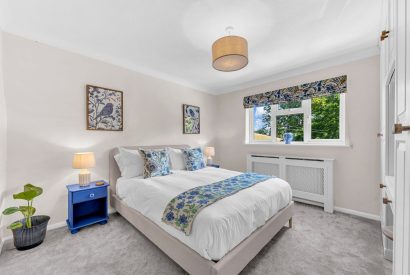 A king size bedroom at Garden Cottage, Cheshire