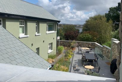 The view from the balcony at Potter's Cottage, Roundstone, Galway