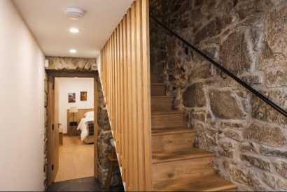 The staircase at Potter's Cottage, Roundstone, Galway