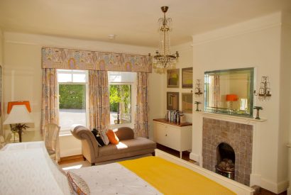 A king size bedroom at Ocean Beach House, Devon