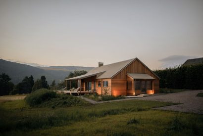 The exterior of Dubh Lodge, Aberfeldy, Perthshire