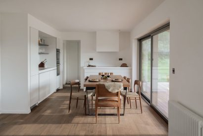 The dining kitchen at Dubh Lodge, Aberfeldy, Perthshire