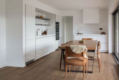 The dining kitchen at Dubh Lodge, Aberfeldy, Perthshire