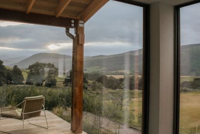 Countryside views at Dubh Lodge, Aberfeldy, Perthshire