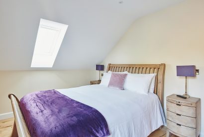 A double bedroom at The Byre, Welsh Borders