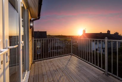 The balcony at Ty Llewelyn, Llyn Peninsula