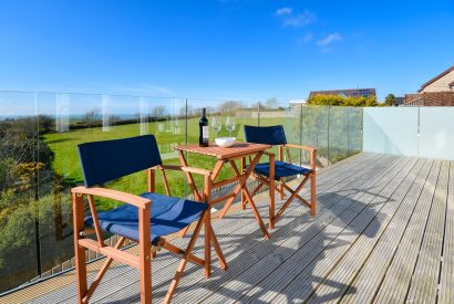 The balcony at Ty Llewelyn, Llyn Peninsula