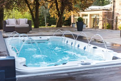 The hot tub at Douglas Retreat, Edinburgh