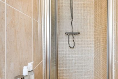 A bathroom at 1 Afon y Felin, Llyn Peninsula