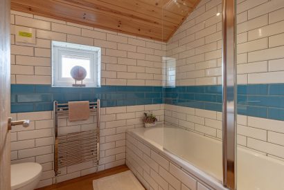 The family bathroom at Fell Lodge, Lancashire 