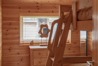 The bunk bedroom at Fell Lodge, Lancashire 