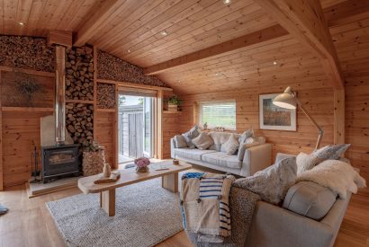 The living room at Fell Lodge, Lancashire 