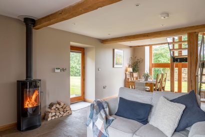 The living room at Ribble Valley Barn, Lancashire