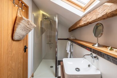 A bathroom at Ribble Valley Barn, Lancashire