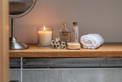 A bathroom at Ribble Valley Barn, Lancashire