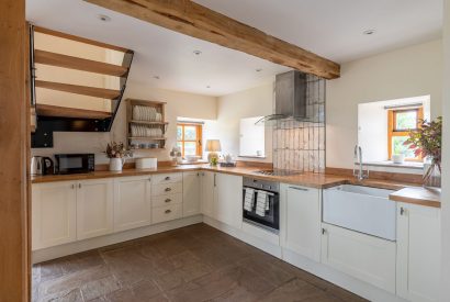 The kitchen at Ribble Valley Barn, Lancashire