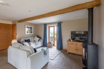 The living room at Ribble Valley Barn, Lancashire