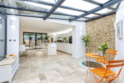 The dining kitchen at Willow Cottage, Cotswolds