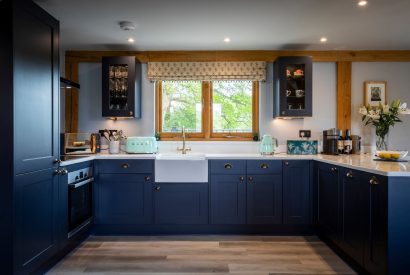 The kitchen at The Lodge at Leigh, Dorset