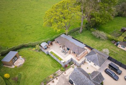 Overhead view of The Lodge at Leigh, Dorset