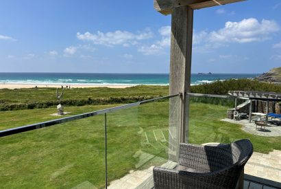 A balcony at Ocean View, Cornwall