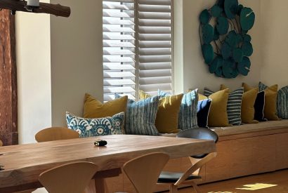 The dining area at Ocean View, Cornwall