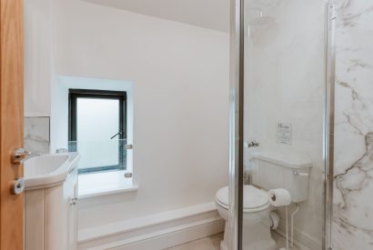 A shower room at Denman, Shropshire 