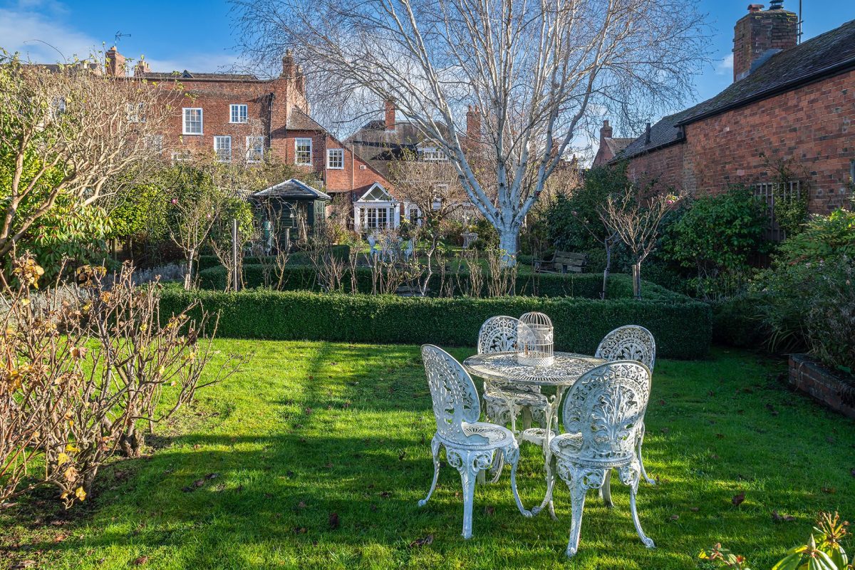 The garden at 40 Mill Street, Ludlow