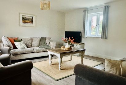 The living room at Honey Stone Cottage, Cotswolds