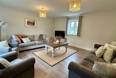 The living room at Honey Stone Cottage, Cotswolds