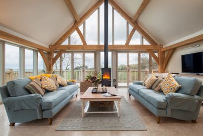 The living room at Serenity Retreat, Devon